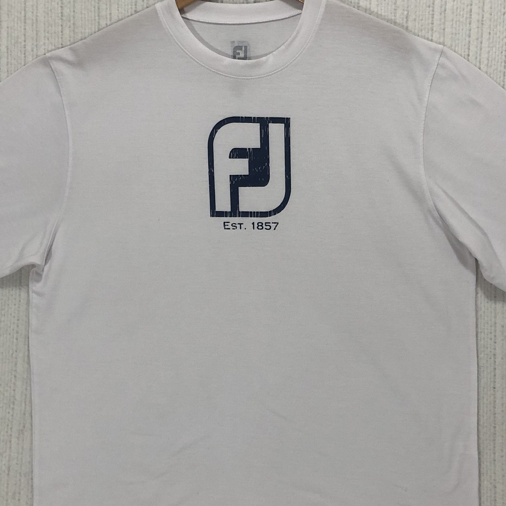 FootJoy Mens XL White The Ocean Course Hammock Beach Resort Logo T-Shirt FJ